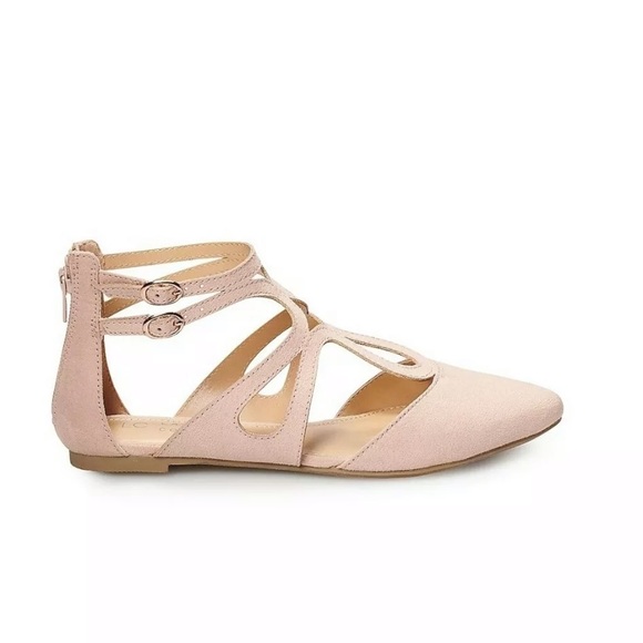 Lauren Conrad Macaroon Blush Dressy Shoes Flats - Picture 2 of 8